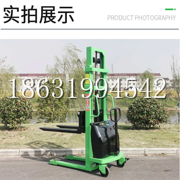 清水县电动叉车堆高车液压铲车电瓶1吨2吨站驾步行式小型全自动叉车